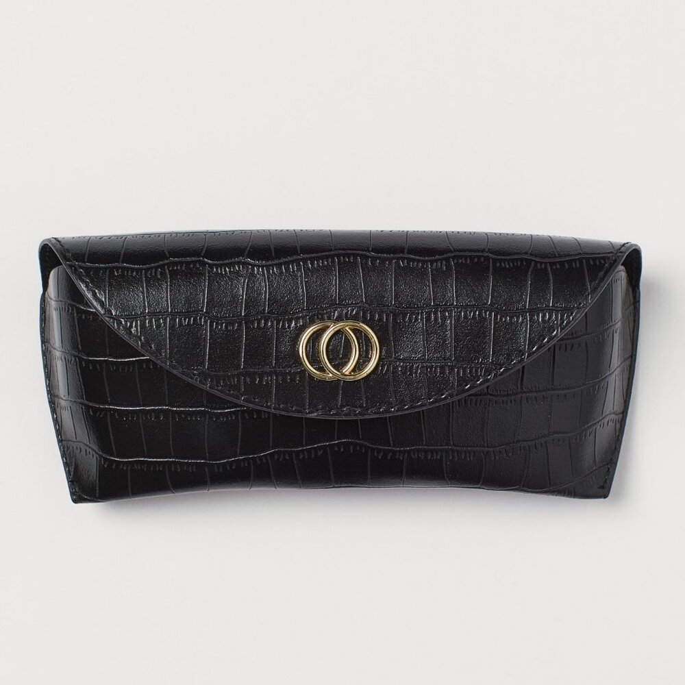 New HM Eyeglasses Case Powder Black